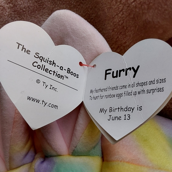 🌺 NWT Ty Squish-a-Boos Collection Plush Bunny - Picture 4 of 7